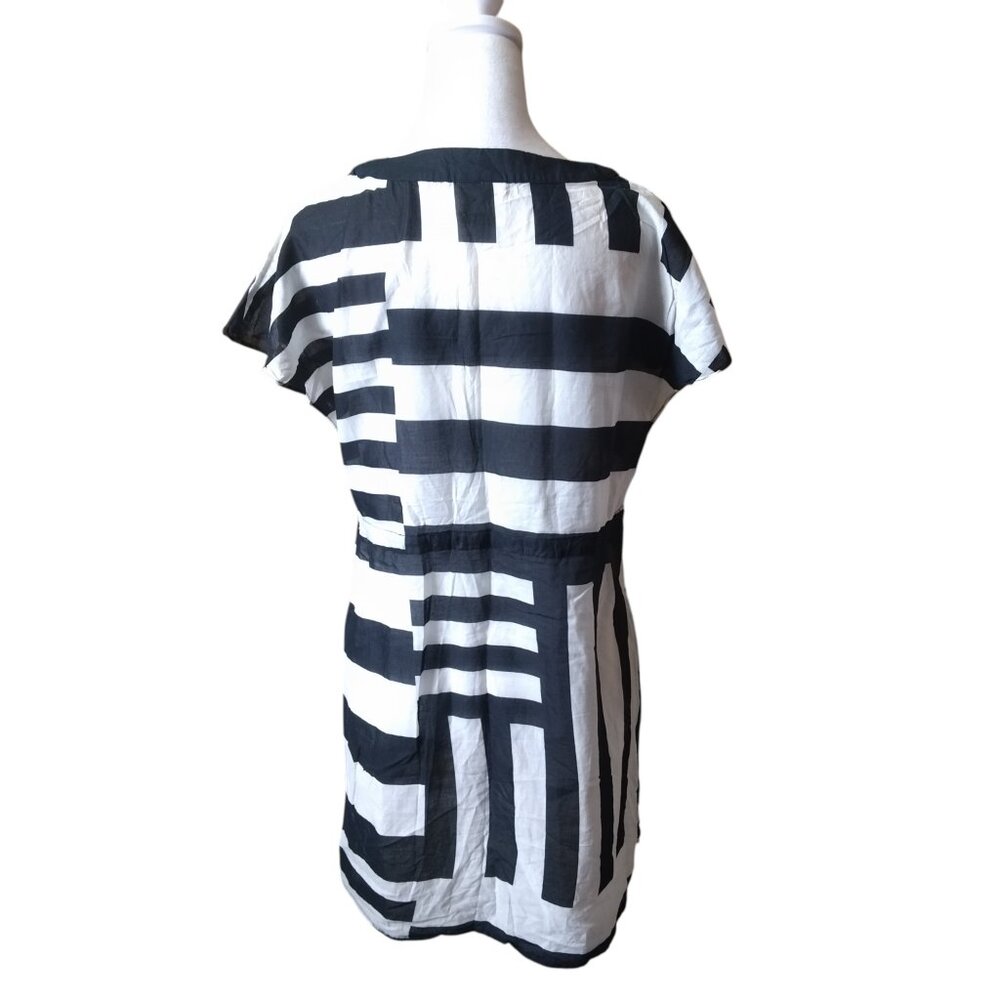 Kate Spade Dive Right In Striped Short Sleeve Cover Up Lightweight M/L?? READ - Picture 5 of 7